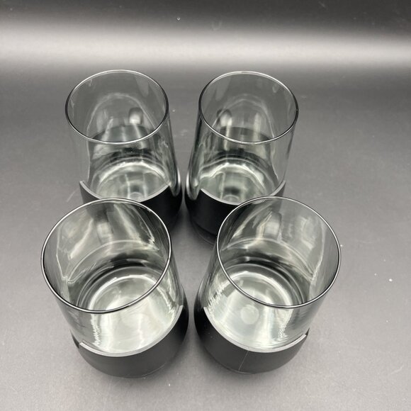 Vintage Glas-Snap by Corning Black w/ Smokey Glass Hot / Cold Beverages 5.5 in - Picture 6 of 13